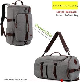 img 3 attached to Ultimate Backpack Messenger: Versatile Convertible for Weekends or Overnight Trips