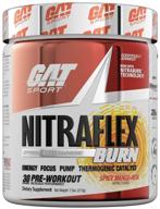 🔥 gat sport nitraflex burn: spicy mango-rita pre workout thermogenic powder - 30 servings logo