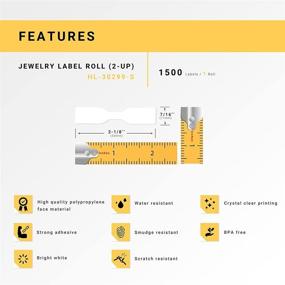 img 1 attached to 💎 Dymo Compatible Jewelry Barbell: A Perfect Match for Houselabels HL 30299