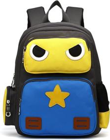 img 4 attached to 🎒 ArcEnCiel Kids Backpack - Orange and Green Backpacks for Children