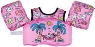 👶 kids swim life jacket: floaties for toddlers 30-66 lbs, pool float for boys & girls – beach & puddle fun! logo