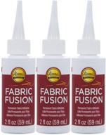 🧵 clear 6 - 3 pack aleene's fusion fabric glue, 2 fl oz: ultimate adhesive solution for fabrics logo
