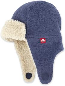 img 3 attached to Zutano Fleece Trapper Faux Heather Boys' Cold Weather Accessories