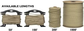 img 3 attached to Authentic Mil-Spec Type IV 750LB Paracord/Parachute Cord - Certified Military Grade (Mil-C-5040H TIV) - Made in USA