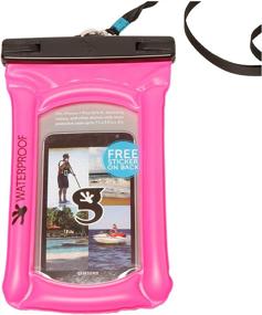 img 4 attached to 📱 geckobrands Float Phone Dry Bag: Waterproof & Floating Pouch for iPhone and Samsung Galaxy - 5 Color Options