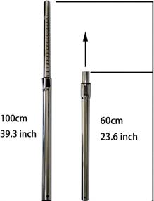 img 2 attached to 🔆 Effortless Cleaning: EZ SPARES 32mm(1-1/4inch) Adjustable Wand for Central Vacuums – Chrome Plated and Easy to Use