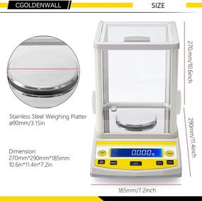 img 1 attached to CGOLDENWALL Digital Analytical Balance High Precision Scale Digital Electronic Balance Scale For Laboratory Pharmacy (300G 1Mg)