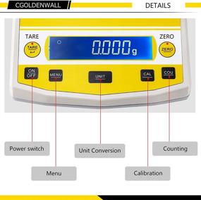 img 2 attached to CGOLDENWALL Digital Analytical Balance High Precision Scale Digital Electronic Balance Scale For Laboratory Pharmacy (300G 1Mg)