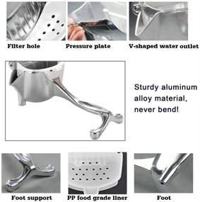 img 1 attached to Alloy Lemon Lime Squeezer - Manual Citrus Press for Fruit Juice - Hand Press Lemon Squeezer for Grapefruits, Oranges, and Citrus at Home