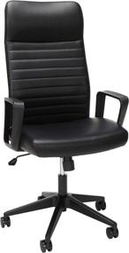 img 3 attached to 🪑 Premium Executive Office Chair - HON Basyx Attire Commercial-Grade, Black Bonded Leather