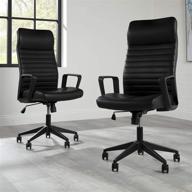 🪑 premium executive office chair - hon basyx attire commercial-grade, black bonded leather logo