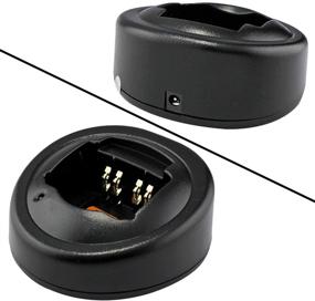 img 3 attached to abcGoodefg Desktop Charger: Efficient Charging Dock for Motorola Radios GP328 GP388 HT750 HT1250