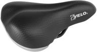 velo children's best saddle black - ideal fit for comfort and quality riding (205 x 152mm) + logo