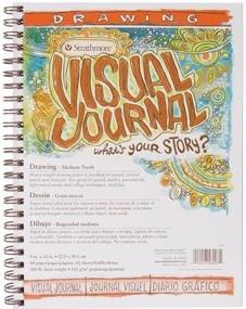 img 1 attached to 📔 Strathmore 400 Series Visual Drawing Journal, 9x12 Medium Surface, Wire-Bound Sketchbook, 42 Sheets