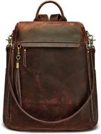 🎒 szone vintage backpack women's anti-theft schoolbag handbags & wallets logo