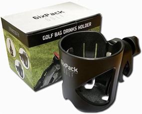 img 1 attached to 🏌️ Universal Clamp Golf Bag Drink Holder | 6ixPack Golf Accessories for Men | Fits Golf Bags, Carts, and Trolleys | Cup Holder for All Bottle and Can Types | Perfect Golf Gifts, Cart Accessories