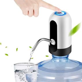 img 4 attached to 🚰 YHT Bottom Loading USB Water Dispenser for 5 Gallon Bottles - Electric Pump, Rechargeable, Ideal for Home, Camping, and Picnics