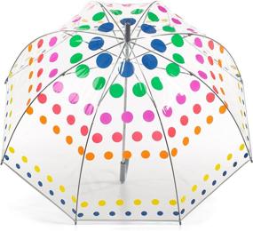 img 3 attached to Totes Womens Clear Bubble Umbrella Umbrellas and Stick Umbrellas