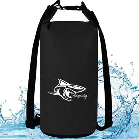 img 4 attached to 🎒 Waterproof Dry Bag Backpack, Acapeting 5L/10L/15L/20L Ultralight Floating Roll Top Portable Dry Sack for Kayaking, Swimming, Boating, Surfing, Hiking, Beach and More