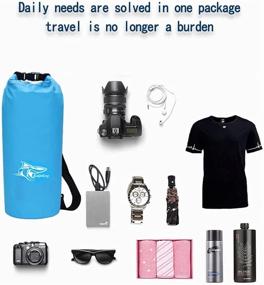 img 1 attached to 🎒 Waterproof Dry Bag Backpack, Acapeting 5L/10L/15L/20L Ultralight Floating Roll Top Portable Dry Sack for Kayaking, Swimming, Boating, Surfing, Hiking, Beach and More