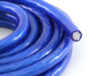 img 1 attached to 🔵 Quality Performance: KnuKonceptz Bassik 4 Gauge Blue Power/Ground Wire Cable - 10 Feet