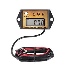 img 1 attached to 🔋 Runleader Digital Hour Meter Tachometer: Max RPM Recall, User Shutdown, Maintenance Reminder - Ideal for ZTR Lawn Mower, Tractor, Generator, Marine Outboard, ATV, Jetski, Motor & Gas Powered Equipment (Yellow)