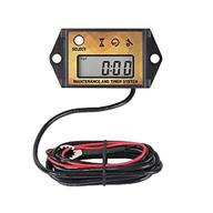 🔋 runleader digital hour meter tachometer: max rpm recall, user shutdown, maintenance reminder - ideal for ztr lawn mower, tractor, generator, marine outboard, atv, jetski, motor & gas powered equipment (yellow) logo