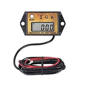 img 2 attached to 🔋 Runleader Digital Hour Meter Tachometer: Max RPM Recall, User Shutdown, Maintenance Reminder - Ideal for ZTR Lawn Mower, Tractor, Generator, Marine Outboard, ATV, Jetski, Motor & Gas Powered Equipment (Yellow)