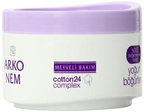 img 1 attached to Arko Nem Yoghurt and Blackberry Cream: All-in-one 300g Face, Hand, and Body Cream