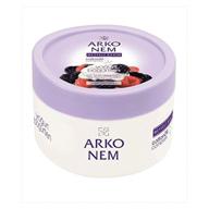 arko nem yoghurt and blackberry cream: all-in-one 300g face, hand, and body cream logo