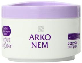 img 2 attached to Arko Nem Yoghurt and Blackberry Cream: All-in-one 300g Face, Hand, and Body Cream