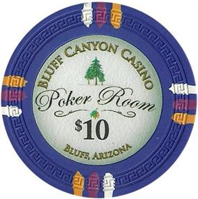 img 4 attached to 🎰 Bluff Canyon Poker Chip Set - Heavyweight 13.5-Gram Clay Composite by Claysmith Gaming – Pack of 50