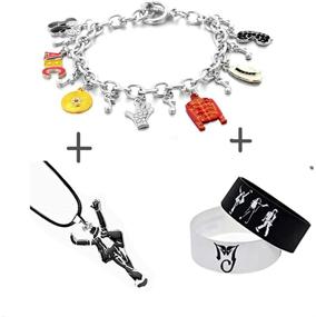 img 2 attached to 🎶 MJ Jackson Memorial Collection: Missuso Bracelet and Classic Necklace for Devoted Fans