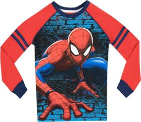 img 3 attached to 🕷️ Comfy and Stylish Spiderman Boys' Spider-Man Pajamas - Ideal for Superhero Dreams!