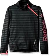 bлеск в стиле: топ reebok для девочек big shine stripe логотип