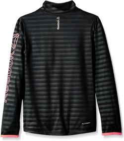 img 1 attached to Bлеск в стиле: Топ Reebok для девочек Big Shine Stripe