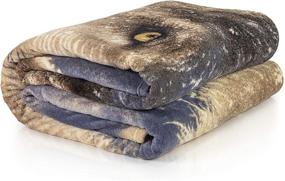 img 2 attached to Dawhud Direct Super Fleece Blanket Bedding for Blankets & Throws