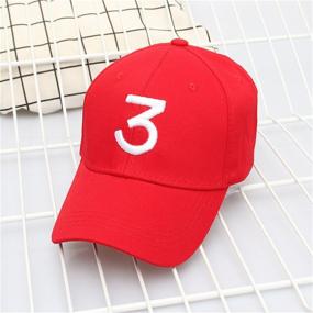 img 2 attached to IVYRISE Chance Baseball Caps, Rapper Number 🧢 3 Adjustable Cotton Sunbonnet Plain Hat with Strap