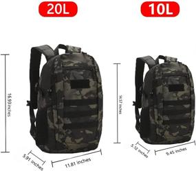 img 3 attached to CEAVNI Military Backpack Rucksack Tactical Outdoor Recreation in Camping & Hiking