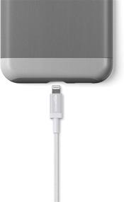 img 1 attached to Silver Nylon USB-A to Lightning Cable Cord - 3-Ft MFi Certified Charger for Apple iPhone, iPad - Amazon Basics