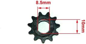 img 4 attached to 🛴 L-faster 11T 25H Chain Sprocket for Electric Scooter | High Speed Brush DC Motor MY1020 | Original 11 Teeth Sprocket for Mini Gas Scooter Engine