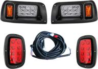 🚦 12v led headlights & tail lights for club car ds gas & electric golf carts (1993 & up) with club car ds led light upgrade logo