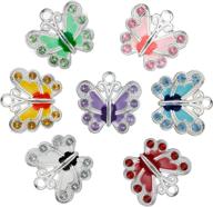 rubyca silver butterfly pendants jewelry logo