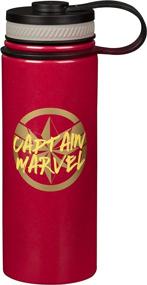 img 3 attached to 👩 Captain Marvel 18 oz Stainless Steel Travel Water Bottle – I'm not Bossy, I'm the Boss – Vacuum Insulated Canteen