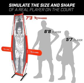 img 3 attached to 🏀 GoSports Xtraman Basketball Dummy Defender - 7' Size for Shooting, Dribbling, and Driving Practice