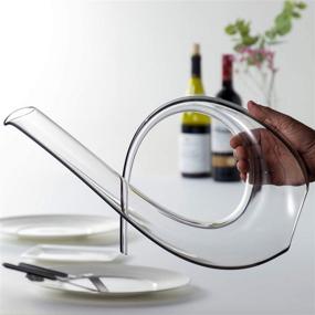 img 2 attached to 🍷 Riedel Black Tie Decanter: The Ultimate Clear Glass, One Size