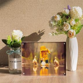 img 3 attached to Preserve Precious Memories with YestBuy 4x6" Acrylic Picture Frames - Magnetic, Clear & Desktop Compatible (3 Pack)