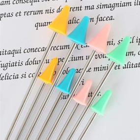 img 3 attached to 30 Colorful Knit Knitting Needle Point Protectors - 2 Sizes Needle Tip Stoppers for Knitting Craft, Quilting, DIY Art, and Sewing