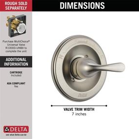 img 2 attached to Enhance Your Shower Experience with the Delta Faucet Classic Shower Valve Trim Kit - Stainless T13020-SS