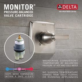 img 1 attached to Enhance Your Shower Experience with the Delta Faucet Classic Shower Valve Trim Kit - Stainless T13020-SS